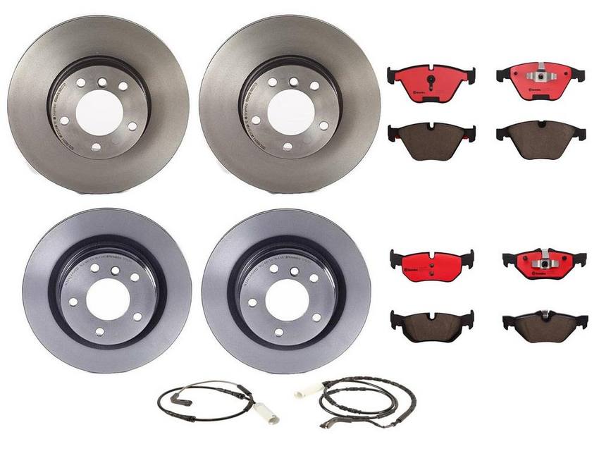 Brembo Brake Pads and Rotors Kit - Front and Rear (312mm/300mm) (Ceramic)